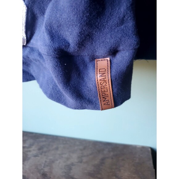 Ampersand Ave Womens Navy Herringbone Double Hood L/S Hoodie Size XXXL - Picture 4 of 13
